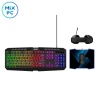 Игровой комплект клавиатура, мышь, коврик для мыши и наушники ABR KM707+M01D10