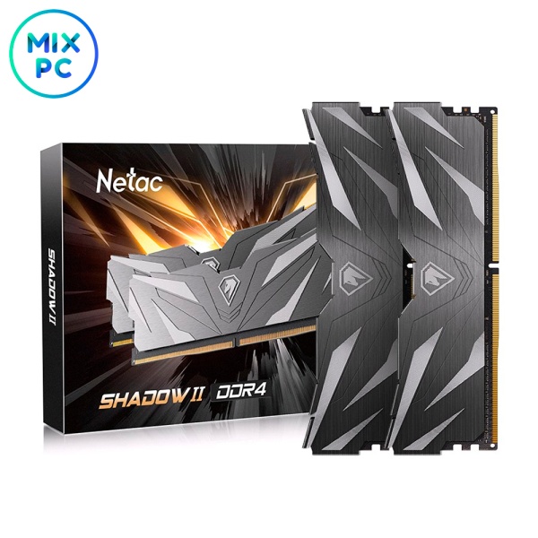 Оперативная память DDR4 32GB (2x16GB) 3200MHz CL16 Netac Shadow II NTSWD4P32DP-32K