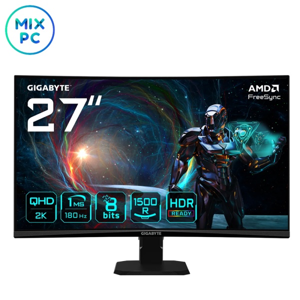 Монитор 27" GIGABYTE GS27QCA EU 2560x1440, VA, 180 Гц