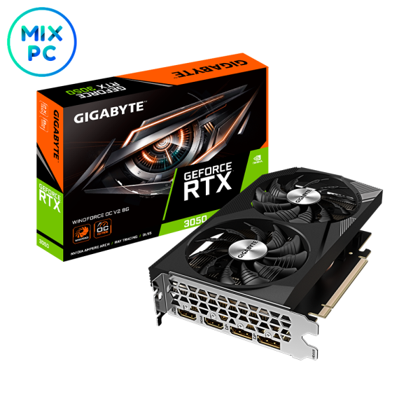 Видеокарта RTX 3050 8GB GIGABYTE WINDFORCE OC V2 GV-N3050WF2OCV2-8GD