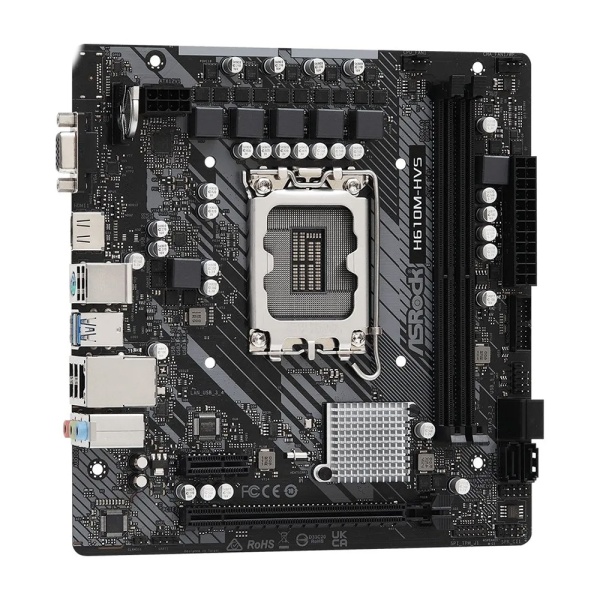 Материнская плата LGA1700 ASRock H610M-HVS DDR4 Б/у