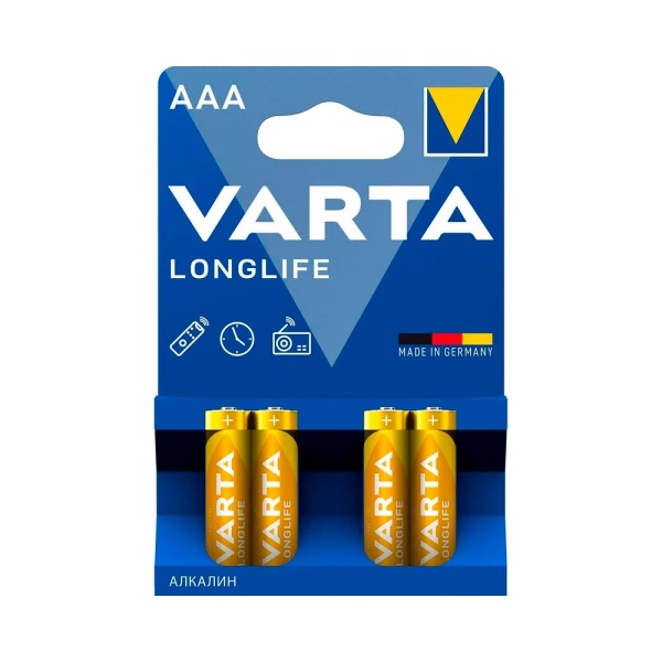 Батарейки AAA Varta Longlife 4шт.