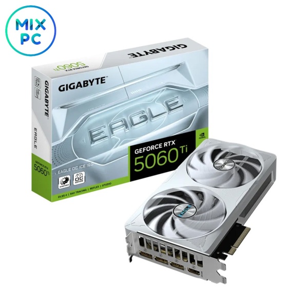 Видеокарта RTX 5060 Ti 16Gb GIGABYTE EAGLE OC ICE GV-N506TEAGLEOC ICE-16GD