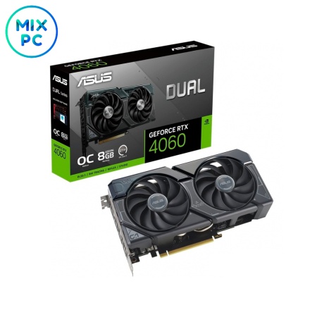 Видеокарта RTX4060 8GB ASUS DUAL OC DUAL-RTX4060-O8G-V2