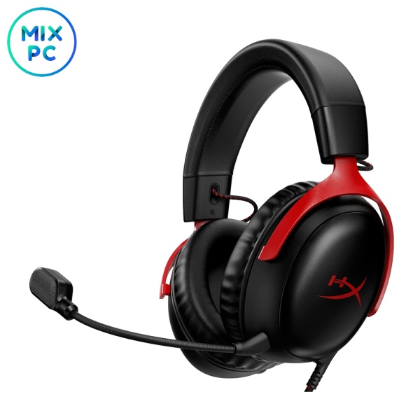 Игровые наушники HyperX Cloud III черный/красный