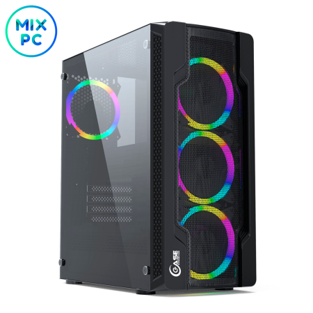 Корпус Powercase Mistral X4 Mesh LED CMIXB-L4
