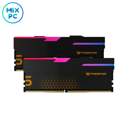 Оперативная память DDR5 32GB (2x16GB) 6400MHz CL32 Acer Predator Hermes RGB Black