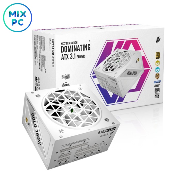 Блок питания 750W 1STPlayer NGDP White HA-750BA4-WH 80+ Gold