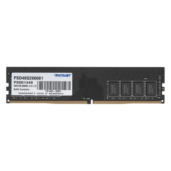Модуль памяти DDR4 8GB 2666MHz CL19 Patriot Signature Line PSD48G266681 Б/у
