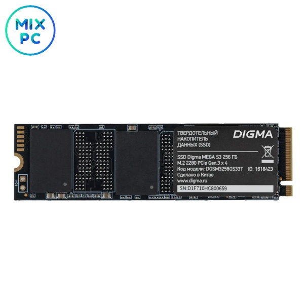 Накопитель SSD M.2 256GB Digma DGSM3256GS33T