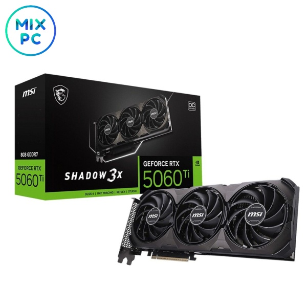 Видеокарта RTX 5060 Ti 8GB MSI SHADOW 3X OC CLASSIC