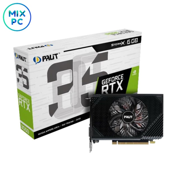 Видеокарта RTX 3050 6GB Palit StormX NE63050018JE-1072F