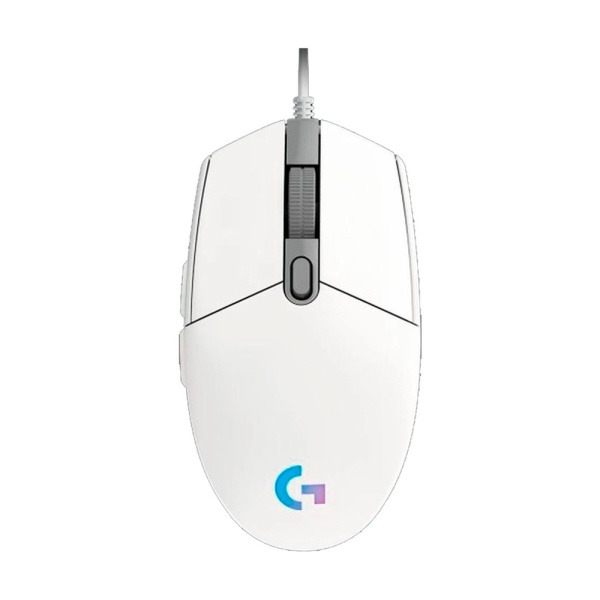 Игровая проводная мышь Logitech G102 LightSync White