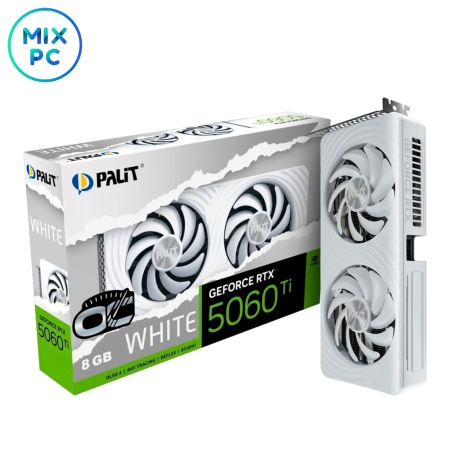 Видеокарта RTX 5060 Ti 8GB Palit White OC NE7506TU19P1-GB2062M
