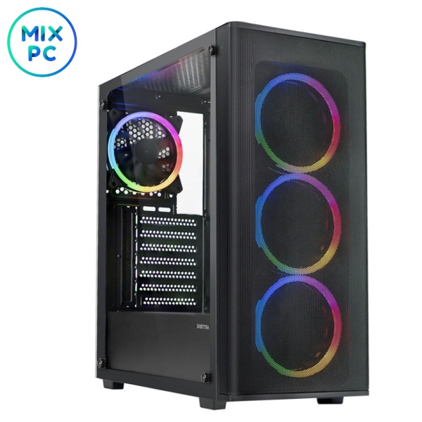 Корпус XASTRA A300 4FRGB Black A300-4FR12F