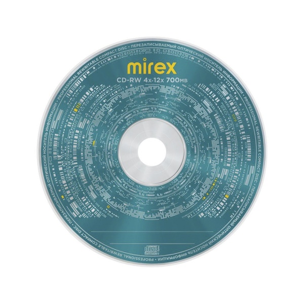 Диск CD-RW Mirex 700Mb, 12х, Slim Case