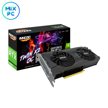 Видеокарта RTX3050 8GB INNO3D TWIN X2 OC N30502-08D6X-11902130