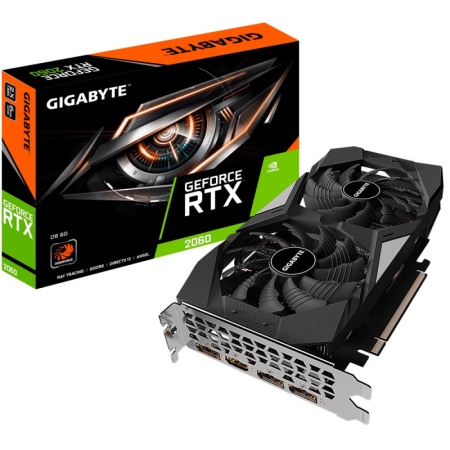 Видеокарта RTX2060 6Gb Gigabyte GV-N2060D6-6GD 2.0