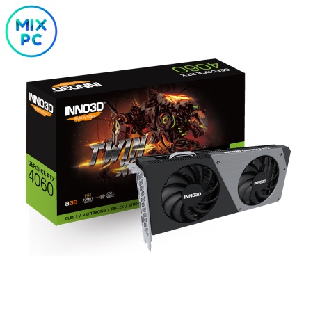 Видеокарта RTX4060 8GB INNO3D TWIN X2 N40602-08D6-173051N