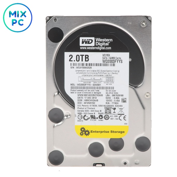 Накопитель HDD 3.5" 2TB Western Digital RE4 WD2003FYYS Б/у