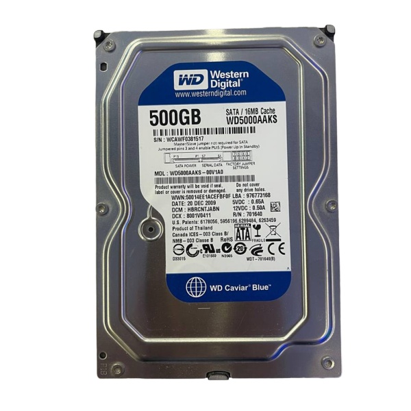 Накопитель HDD 3.5" 500GB WD Blue WD5000AAKS Б/у