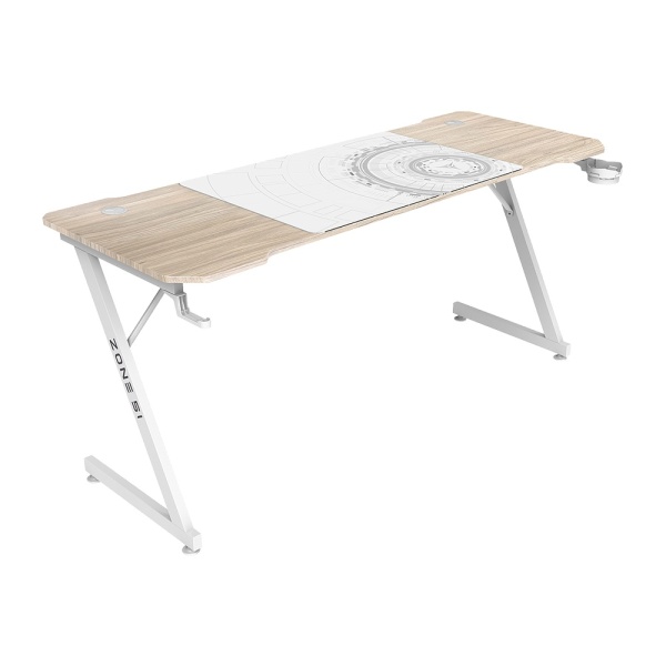 Стол компьютерный ZONE 51 TRINE 160x70 Wood/White Z51-T67-WD