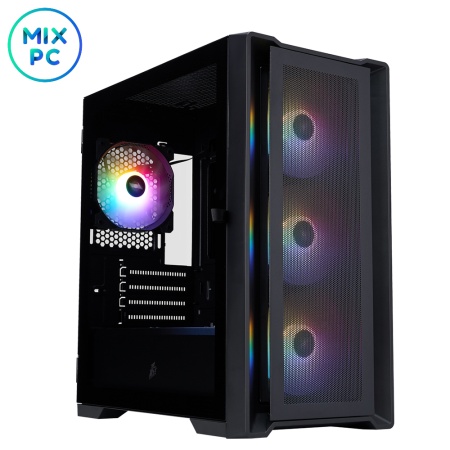 Корпус 1STPlayer TRILOBIТE Т4 MESH FRGB Black T4-BK-4F1