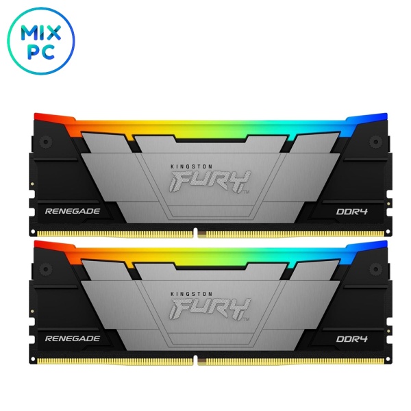 Оперативная память DDR4 16Gb (2x8Gb) 3200MHz CL16 Kingston Fury Renegade RGB KF432C16RB2AK2/16