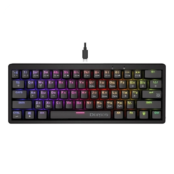Игровая проводная клавиатура Defender Deimos GK-303 USB Black