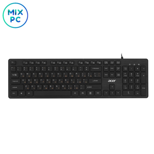 Клавиатура проводная Acer OKW122 Black
