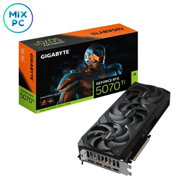 Видеокарта RTX 5070 Ti 16GB GIGABYTE WINDFORCE OС SFF GV-N507TWF3OC-16GD