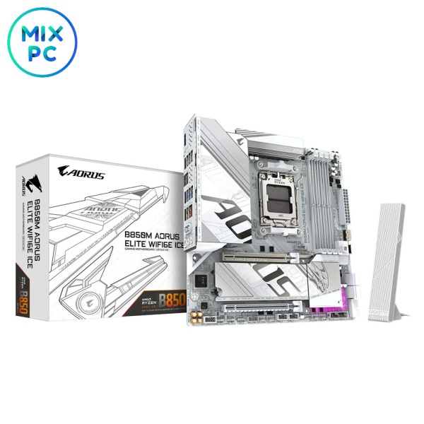 Материнская плата AM5 GIGABYTE B850M AORUS ELITE WIFI6E ICE