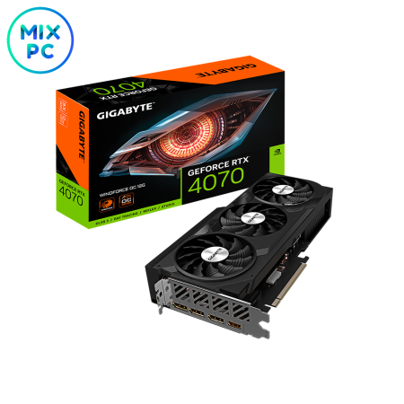Видеокарта RTX4070 12GB GIGABYTE WINDFORCE GV-N4070WF3OC-12GD