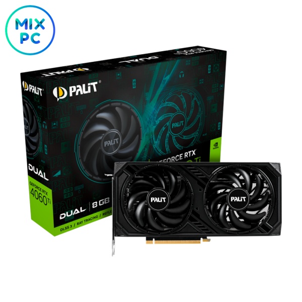Видеокарта RTX 4060 Ti 8GB Palit Dual NE6406T019P1-1060D