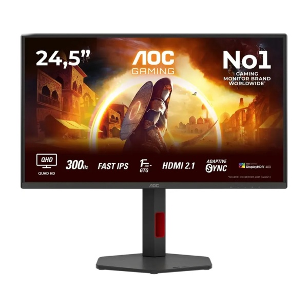 Монитор 24.5" AOC Q25G4SR 2560x1440, IPS, 300 Гц