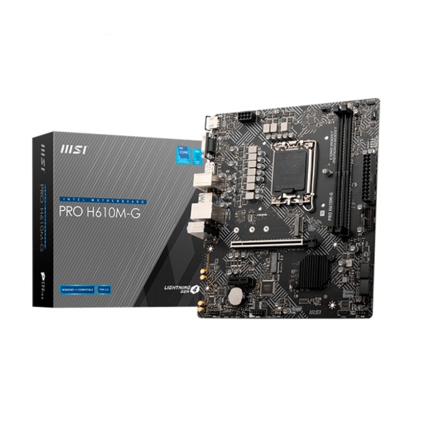 Материнская плата LGA1700 MSI PRO H610M-G