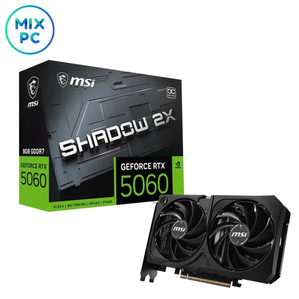 Видеокарта RTX 5060 8GB MSI SHADOW 2X OC MAX