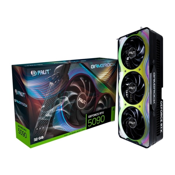 Видеокарта RTX 5090 32GB Palit GAMEROCK OC NE75090S19R5-GB2020G